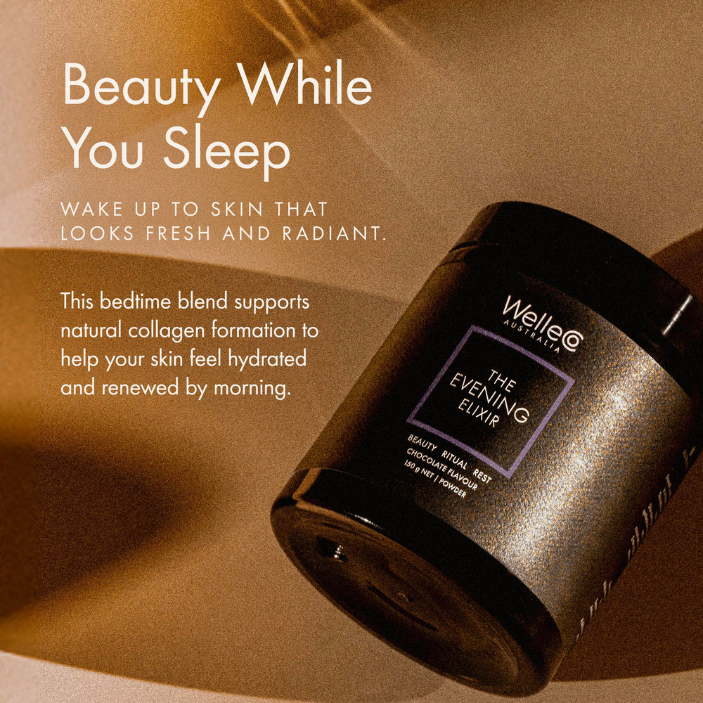 Measuring scoop with powder for Evening Elixir