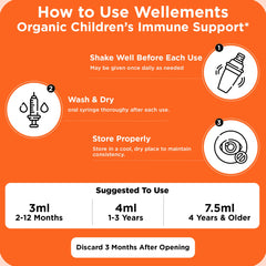 Orange flavor source for Wellements Organic Immune Support for kids