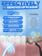 Portable cordless WELLFINE flosser in hand