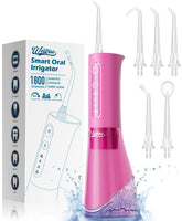 WELLFINE Water Dental Flosser Magenta – front angled view