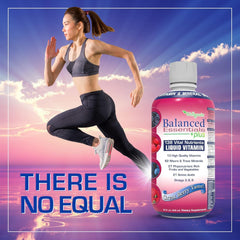 Wellgenix Balanced Essentials label graphic illustrating immune-supporting vitamins in the product