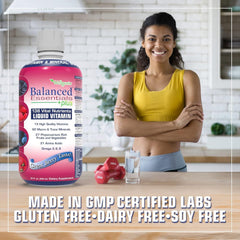 Wellgenix Balanced Essentials nutrition blend graphic showing multiple minerals and nutrients