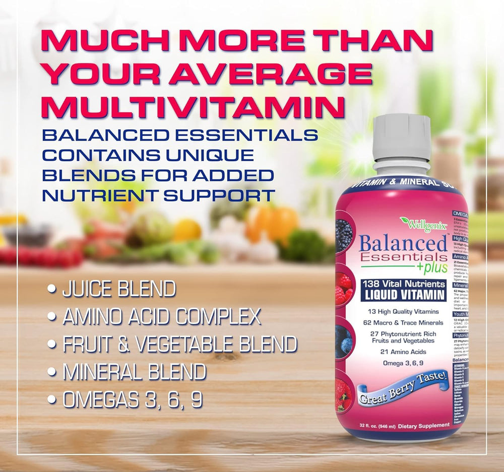 Wellgenix Balanced Essentials kids multi bottle ready for children's daily nutrition