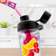 Wellgenix Hydrate48 quick-mix powder in water for on-the-go hydration