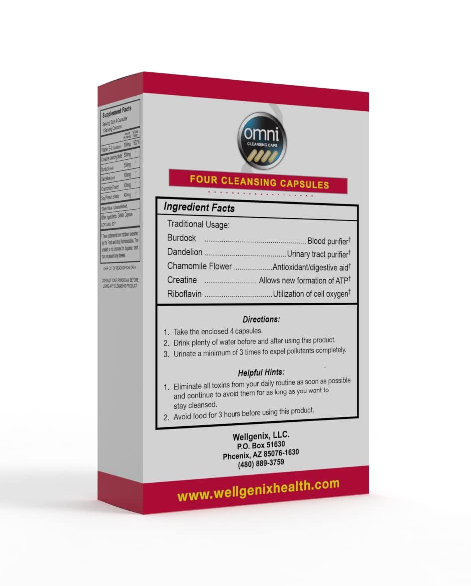 Graphic highlighting detox benefits of Wellgenix Omni Detox