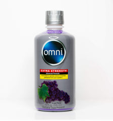 Wellgenix Omni Cleansing Drink bottle front with grape flavor hint for a refreshing detox experience