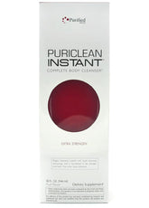 Wellgenix Puriclean bottle being poured for a quick detox ritual.