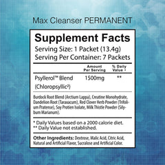 Wellgenix Puriclean powder dissolving in water for easy daily detox