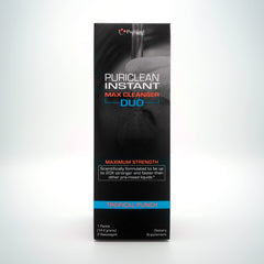 Puriclean Instant Max Cleanser powder in Tropical Punch flavor