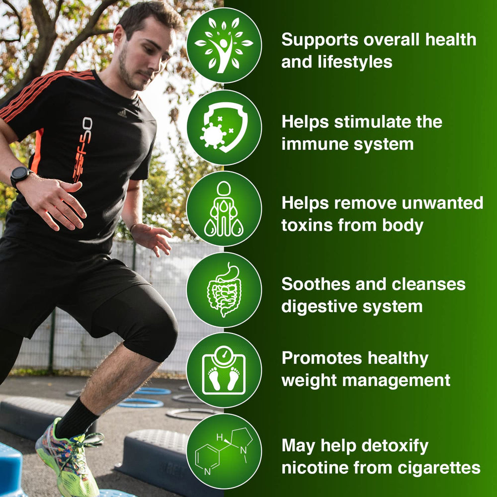 Wellgenix Strip 5 Day Detox ingredients chart outlines herbal components and cleanse focus.