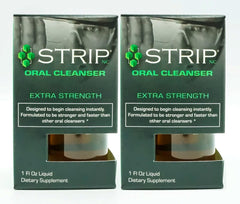 Front view of Wellgenix Strip Detox Oral Cleanser 1 oz 2-pack bottle
