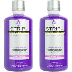 Wellgenix Strip NC detox drink grape flavor bottle pair, 32 fl oz each, pack of 2