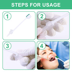 Wellgler suction toothbrush with tubing and mouth swabs ready for use