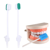 Wellgler disposable ICU suction toothbrush with mouth swabs - front view
