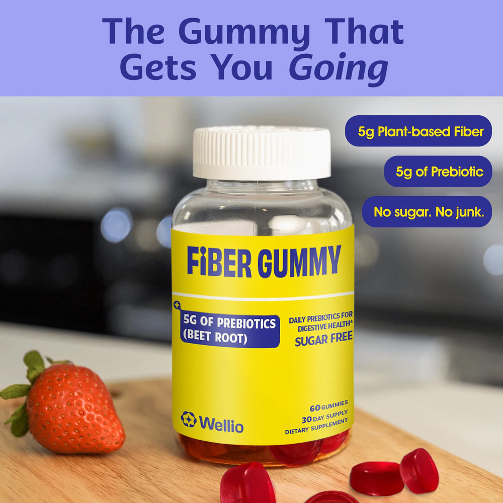 Wellio Fiber Gummies nutrition facts and serving size