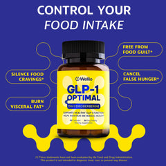 Close-up of Wellio GLP-1 Optimal bottle