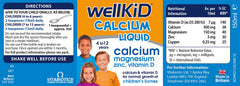 Wellkid Calcium Liquid 150ml product shot on white background