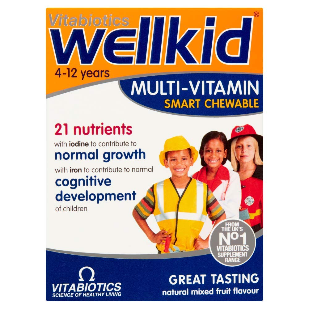 Wellkid Chewable Tablets bottle label