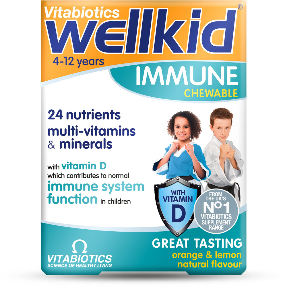 Vitabiotics Wellkid Immune Chewable 30 Tablets - kids' immune support