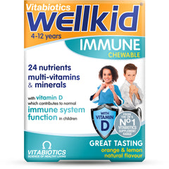 Vitabiotics Wellkid Immune Chewable 30 Tablets - kids' immune support