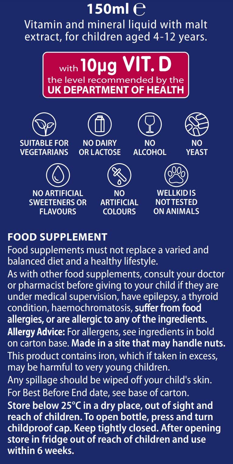 Dropper for dosing Wellkid Multi-Vitamin Liquid