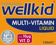 Nutritional information on Wellkid packaging