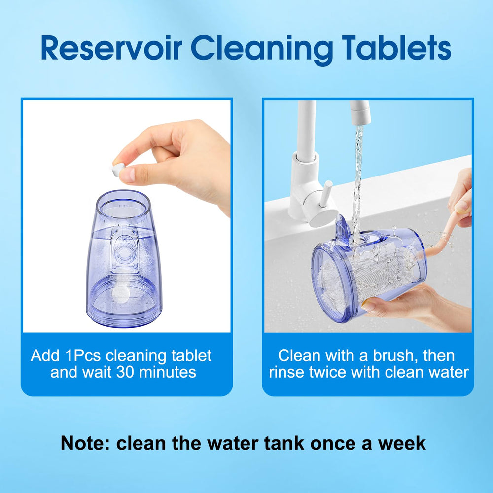 Five nozzle tips included with WellLeo Water Flosser
