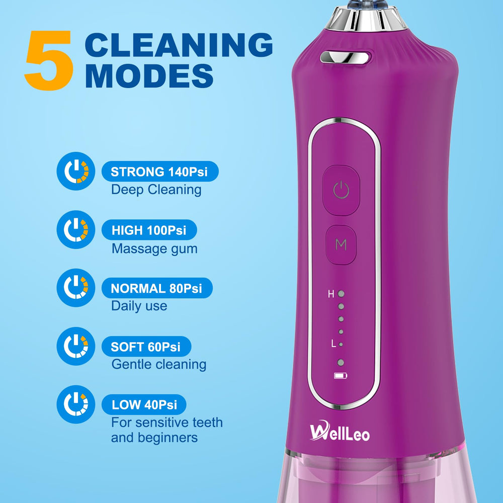 WellLeo Water Flosser side view