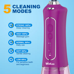 WellLeo Water Flosser side view