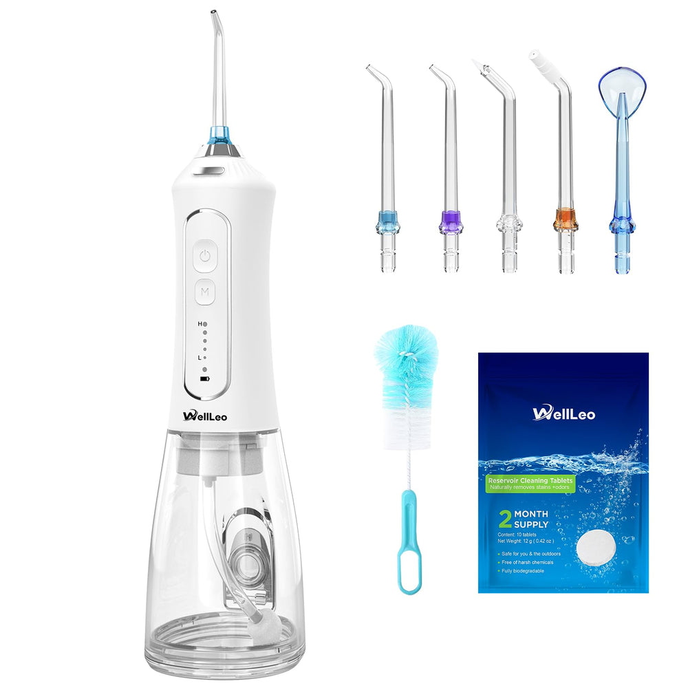 WellLeo Water Flosser device with 300ml reservoir