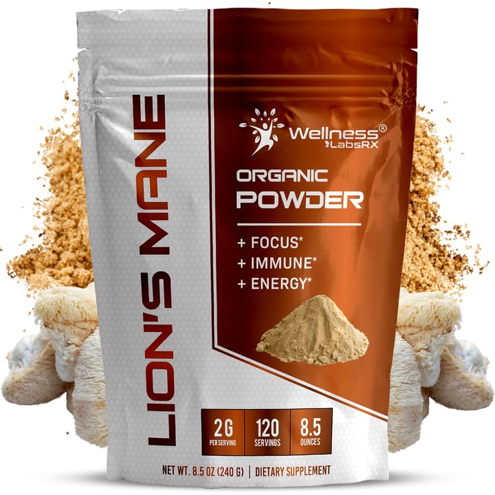 Wellness LabsRx Lions Mane Powder bottle and label