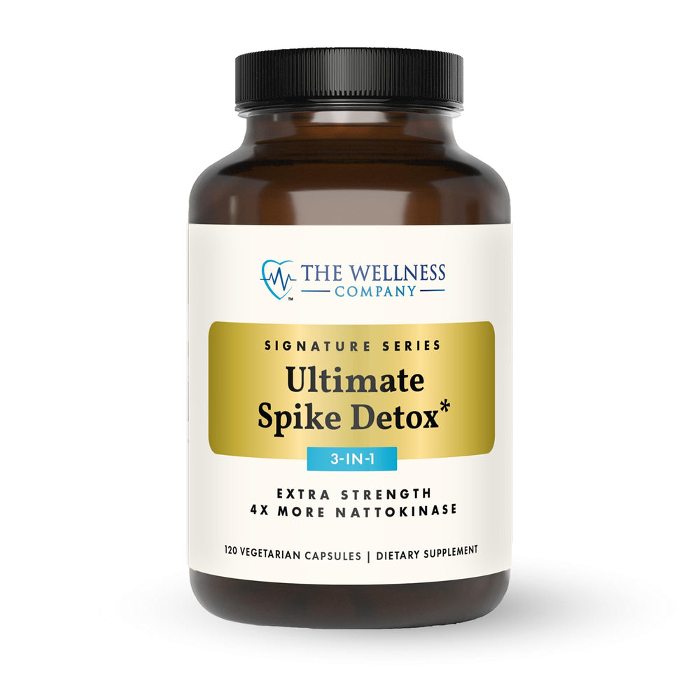 The Wellness Company Ultimate Spike Detox bottle and capsules