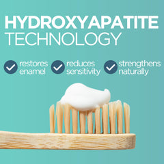 Illustration of hydroxyapatite and xylitol ingredients