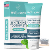 Front view of Wellnesse Whitening Hydroxyapatite Toothpaste tube
