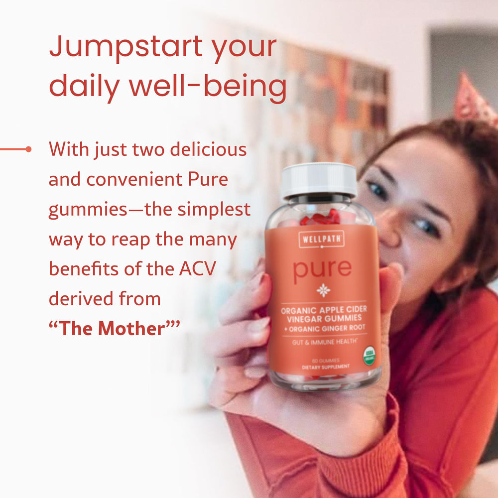 Ginger-apple flavor notes on WellPath ACV gummies