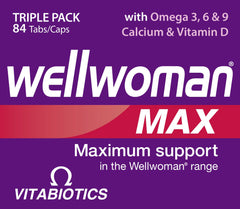 Wellwoman Max zinc and iron tablets for immune and cognitive support (28-count)