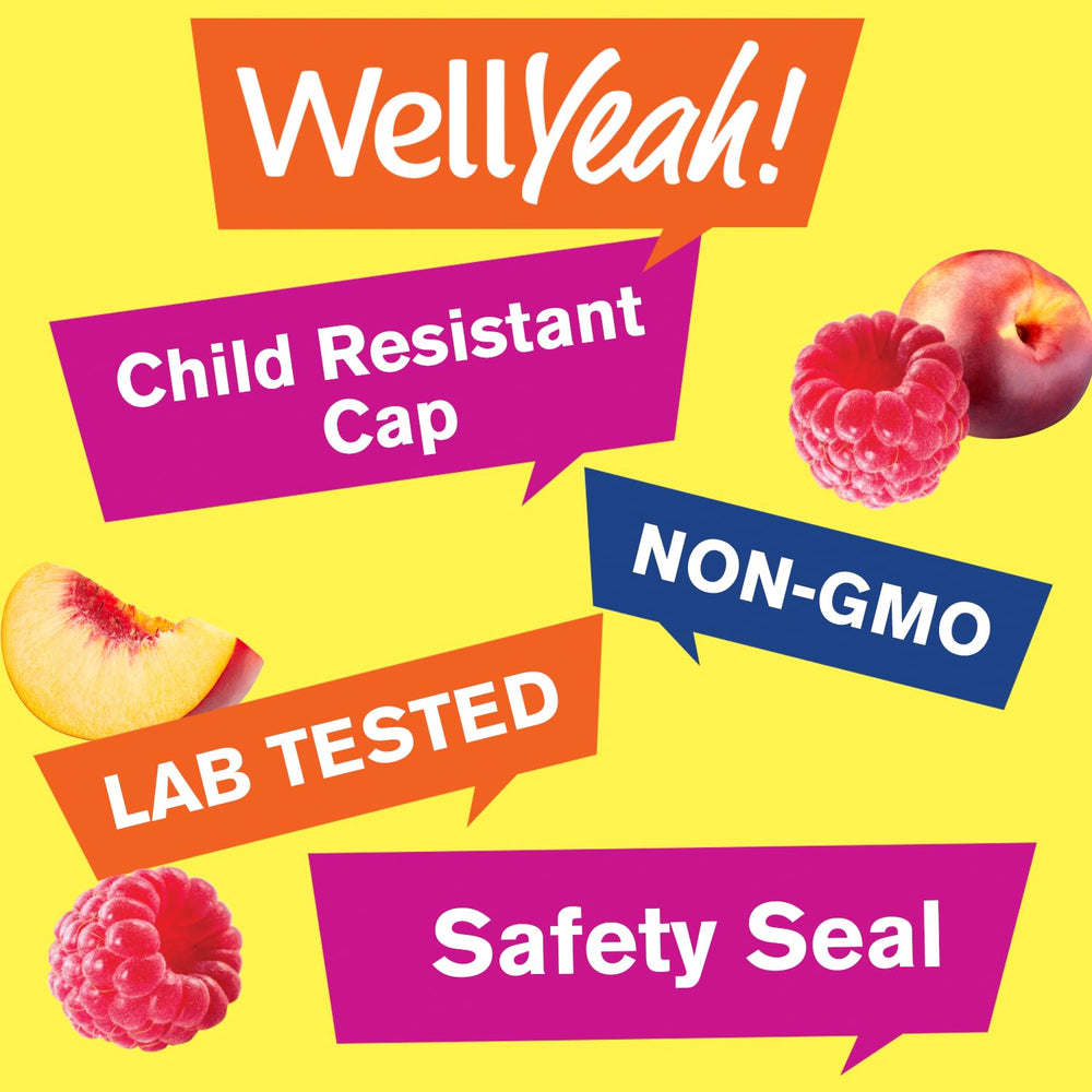 Nutrition information panel on WellYeah magnesium gummies