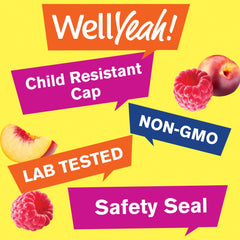 Nutrition information panel on WellYeah magnesium gummies