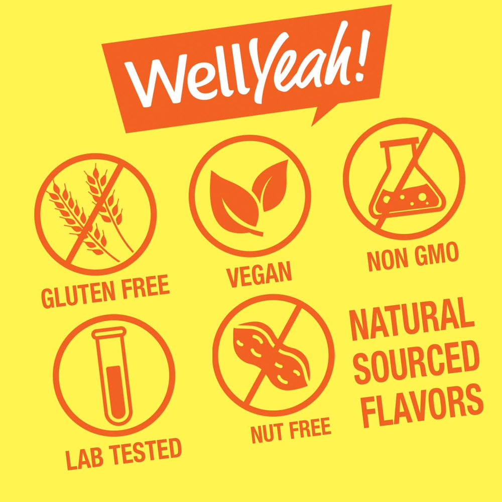Vegetarian and dairy-free WellYeah gummies packaging