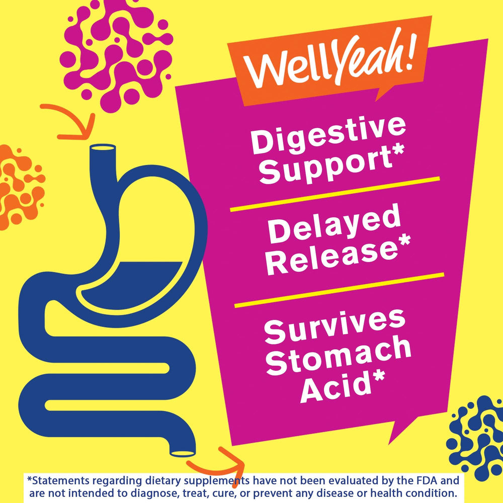 Berry flavored vegan probiotic gummy