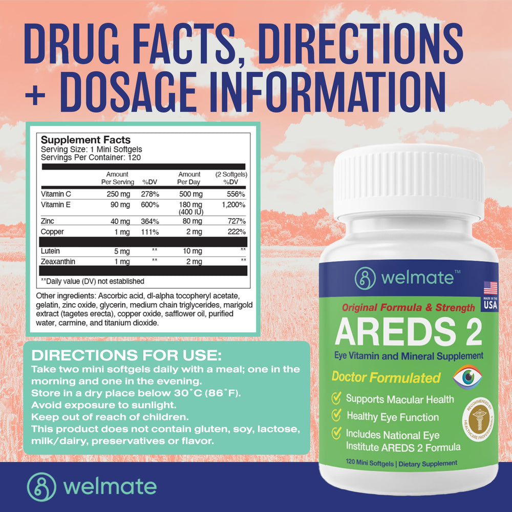 Made in the USA – doctor-formulated AREDS 2 eye vitamin