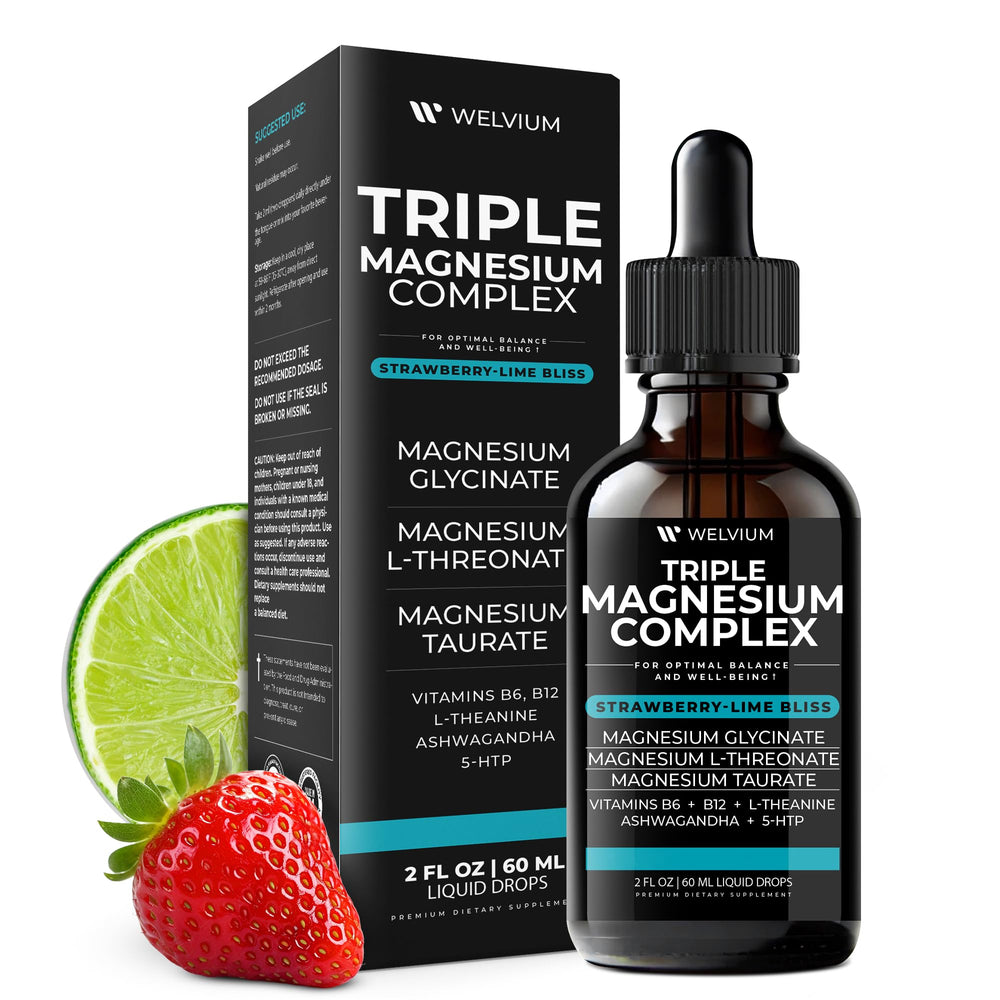 WELVIUM illustration of ashwagandha L‑theanine and 5‑HTP referencing synergy