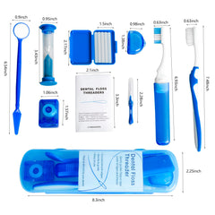 Two Orthodontic Care Sets and travel toothbrushes