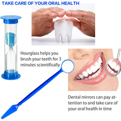 Floss and floss threaders included for braces