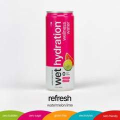 Wet Hydration pack of 12 cans – convenient for sharing