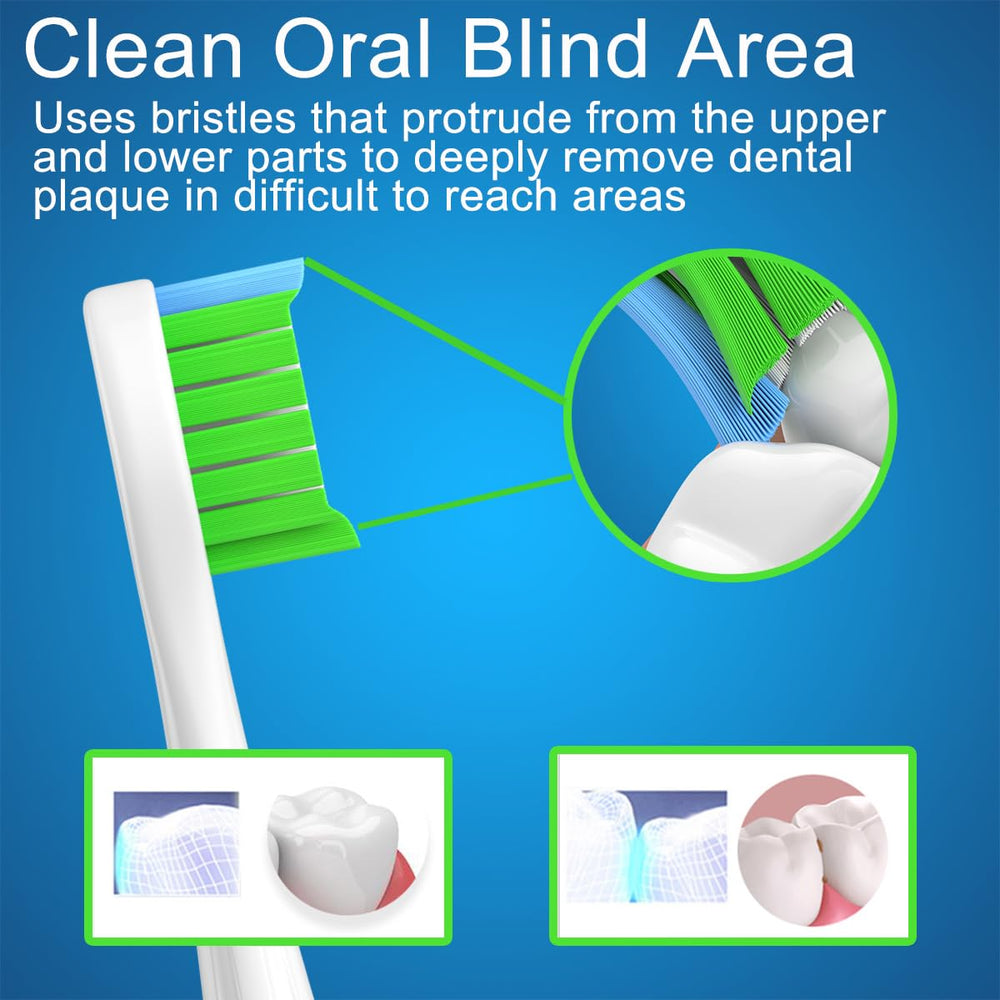 Close-up of bristles on Wetqaip toothbrush head for deep cleaning