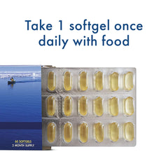 Vitamin D3 1000 IU per softgel on WHC UnoCardio label