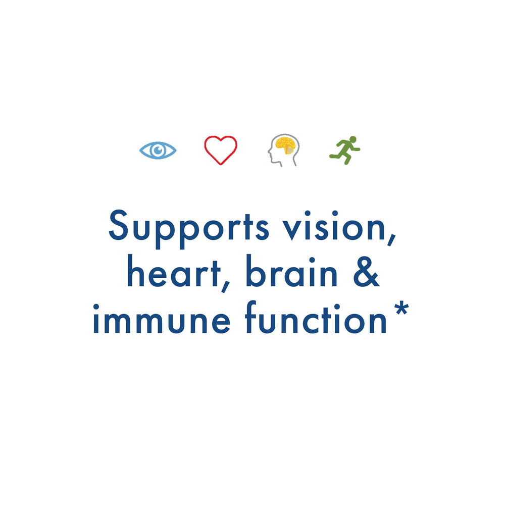 Nutrition label highlighting 622 mg EPA and 420 mg DHA per softgel