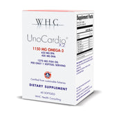 WHC UnoCardio X2 Fish Oil bottle natural orange flavor