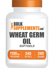 Bottle of Wheat Germ Oil Softgels 1130mg 240 count label